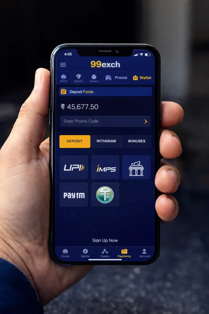 Go to Deposit / Payments Section