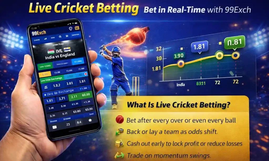 Live Cricket Betting on 99Exch Live