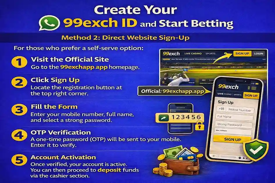 Direct Website 99exch Register