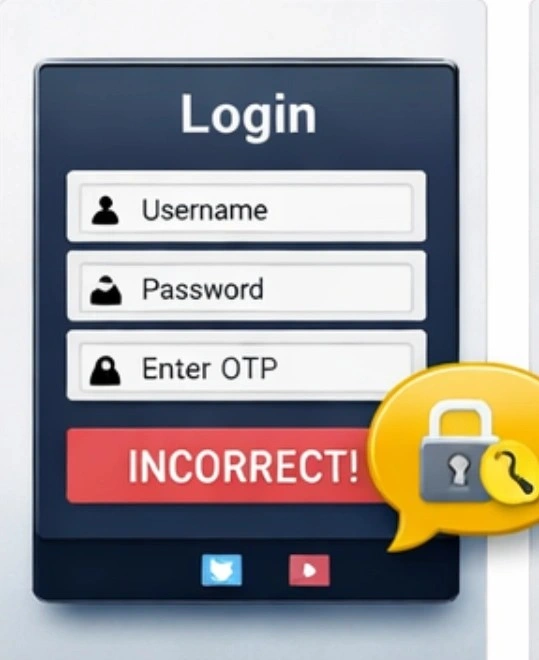 Recheck Login Credentials and OTP