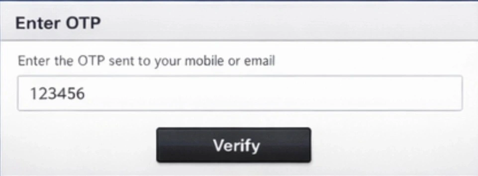 Verify Your Identity Using OTP (One-Time Password)
