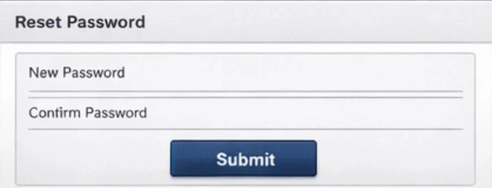 Create and Confirm a New Secure Password