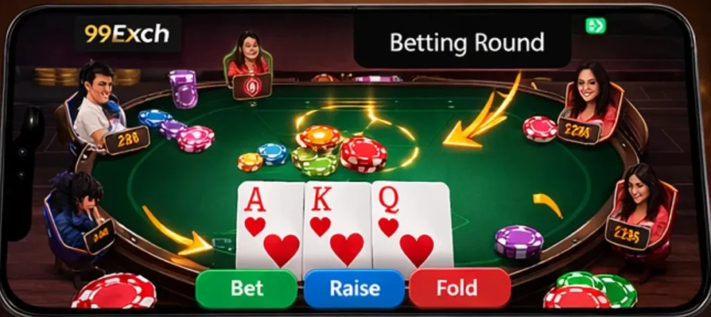 Teen Patti on 99Exch